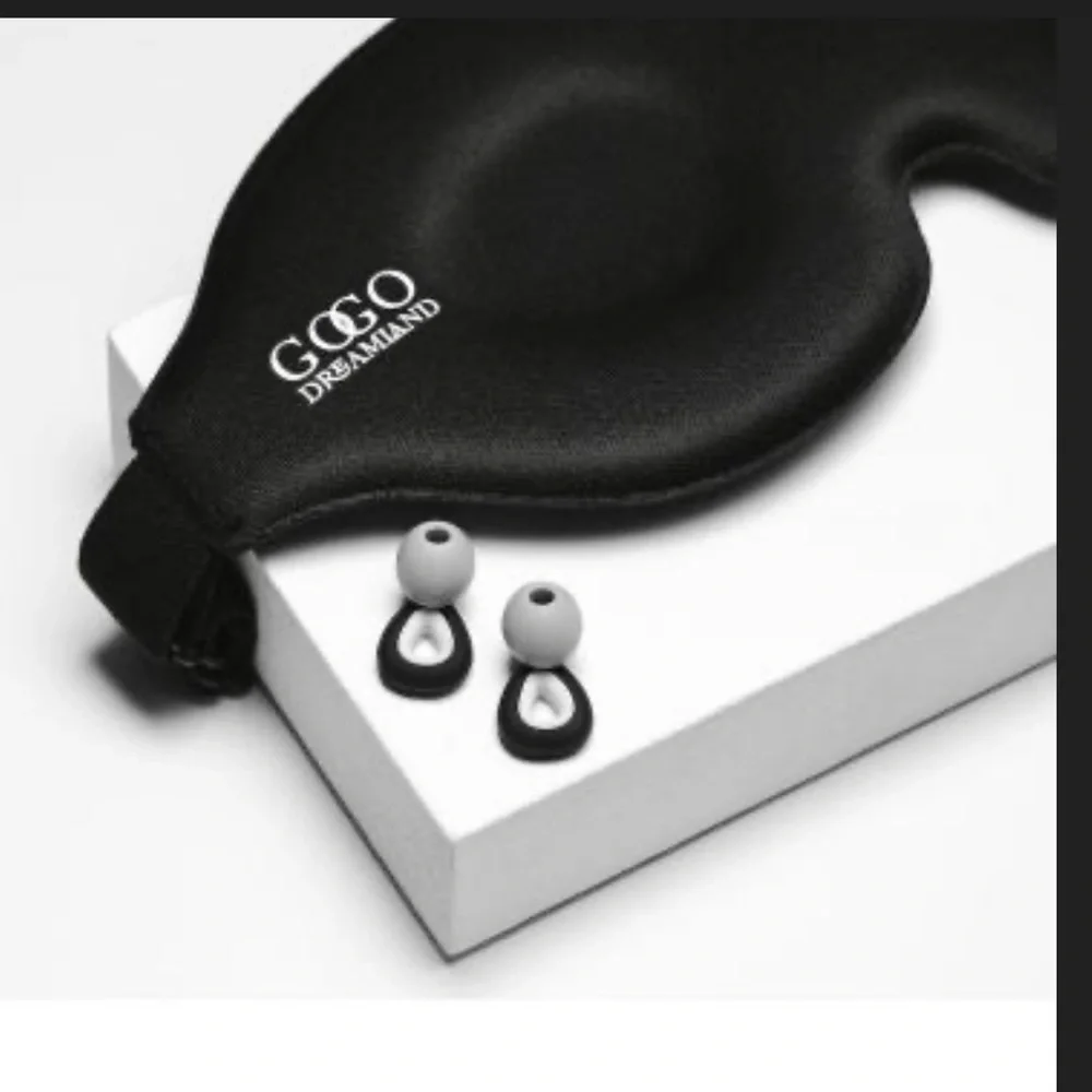NIB Premium GOGO 3D Eye Mask for Sleep+Silicon Ear Plugs+